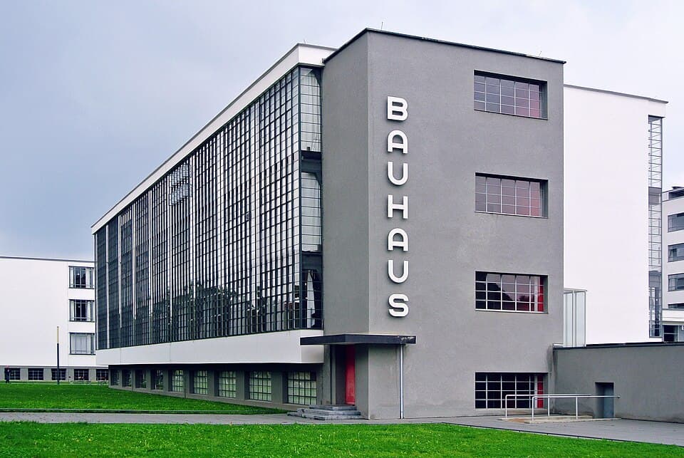 The Bauhaus school building, Dessau