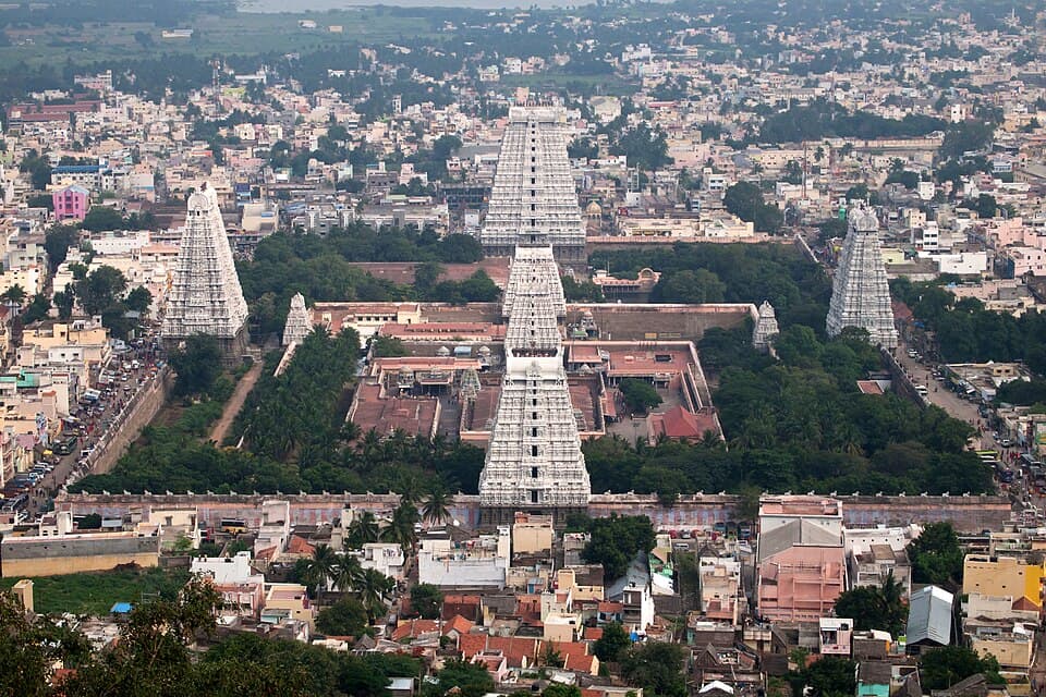Gopuram tower of the Annamalaiyar Temple, Thiruvannamalai
