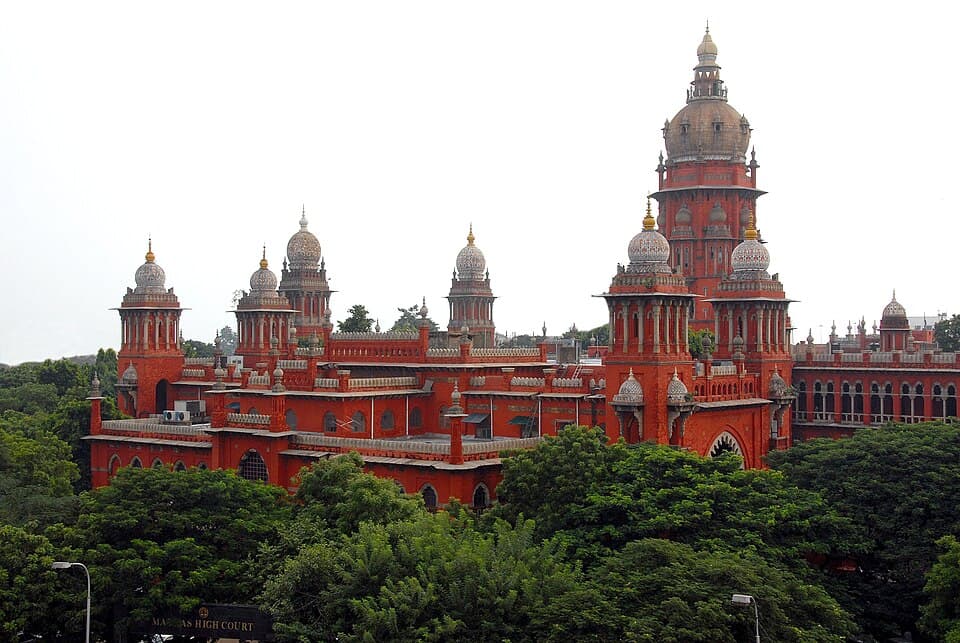 Domed towers of the Madras High Court, Chennai