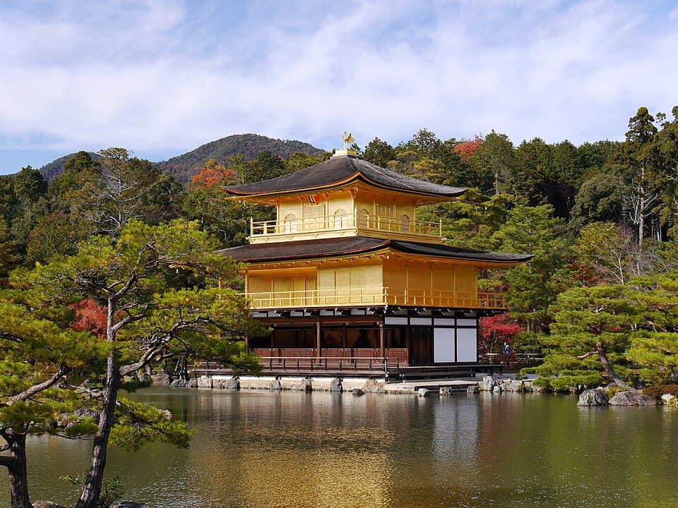 Kinkaku-ji (the Golden Pavilion), Kyoto, reflected in its lake
